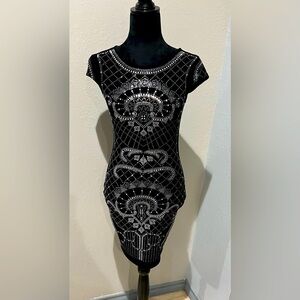 Stretchy body con sparkly dress